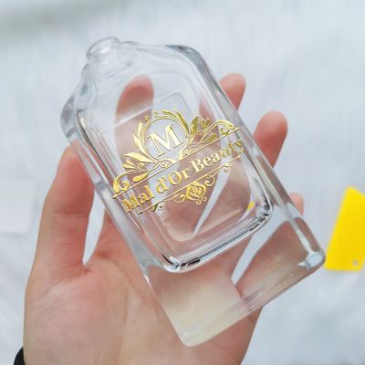 satın al Parfüm ambalajı özel logo parfüm şişesi etiketleri sıcak damgalama mumlar için şeffaf çıkartmalar online manufacture