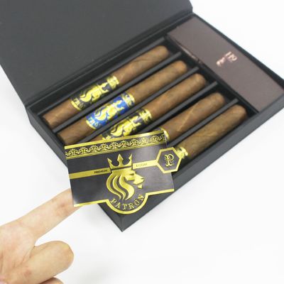 satın al CMYK Altın Folyo Sigara Etiketi Baskı Kişiselleştirilmiş Logo Etiket Baskı online manufacture