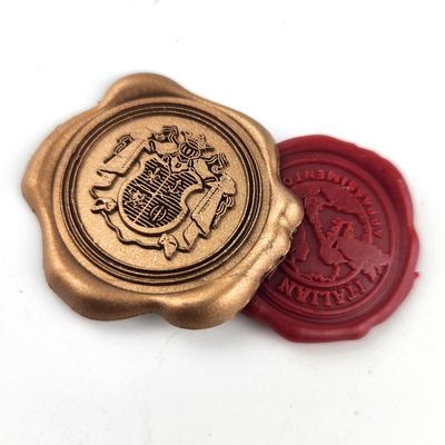 satın al Altın Logo Epoksi Etiketler Mühürleme Balmumu Mühür etiketleri Zarflar için online manufacture