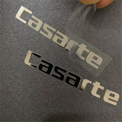 Endüstriyel Şarap Şişeleri Lüks Altın Gümüş 3B Nikel Parfüm ve Kozmetik için Parlak UV Transfer Metal Dikkate Alıcılar