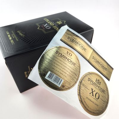 İyi bir fiyat. CMYK Biyodegradable Alüminyum folyo etiketleri Viski Çıkartma Brandy Şarap etiketleri çevrimiçi