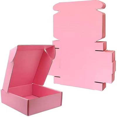 İyi bir fiyat. Pembe Marka Ambalaj Kutuları Eko Dostu Kraft Beyaz Baskılı Karton Kutular çevrimiçi