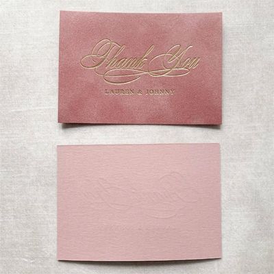 İyi bir fiyat. Pembe Altın Folyo Düğün Teşekkür Kartları Dikkate Alıcılar Küçük İşletme Paketleme Kart Yazdırma Hizmetleri çevrimiçi